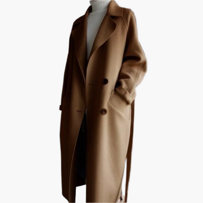 Women's Classic Long Overcoat Winter Elegant Outerwear