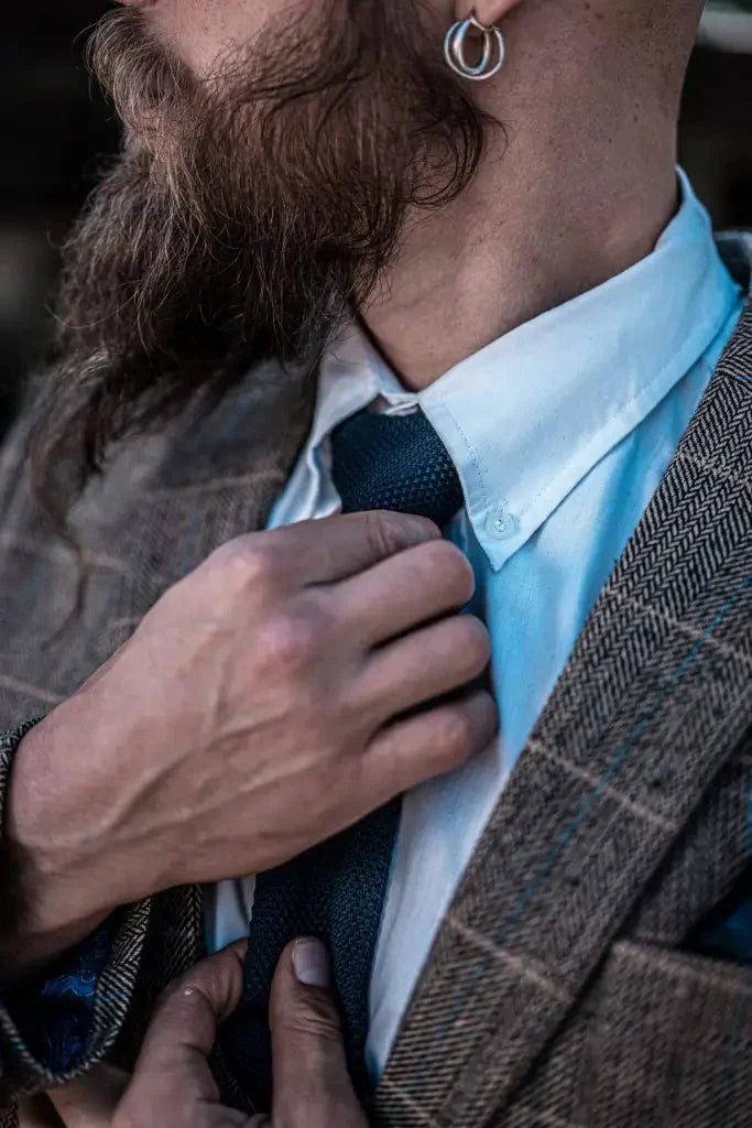 Men's Classic Three-Piece Double Breasted Suit – Timeless British Style for Formal and Special Occasions