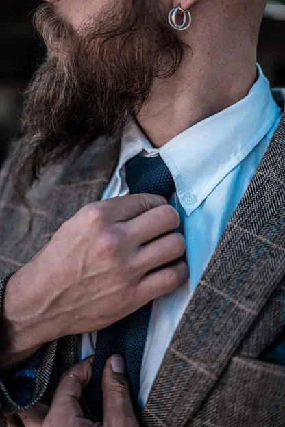 Men's Classic Three-Piece Double Breasted Suit – Timeless British Style for Formal and Special Occasions