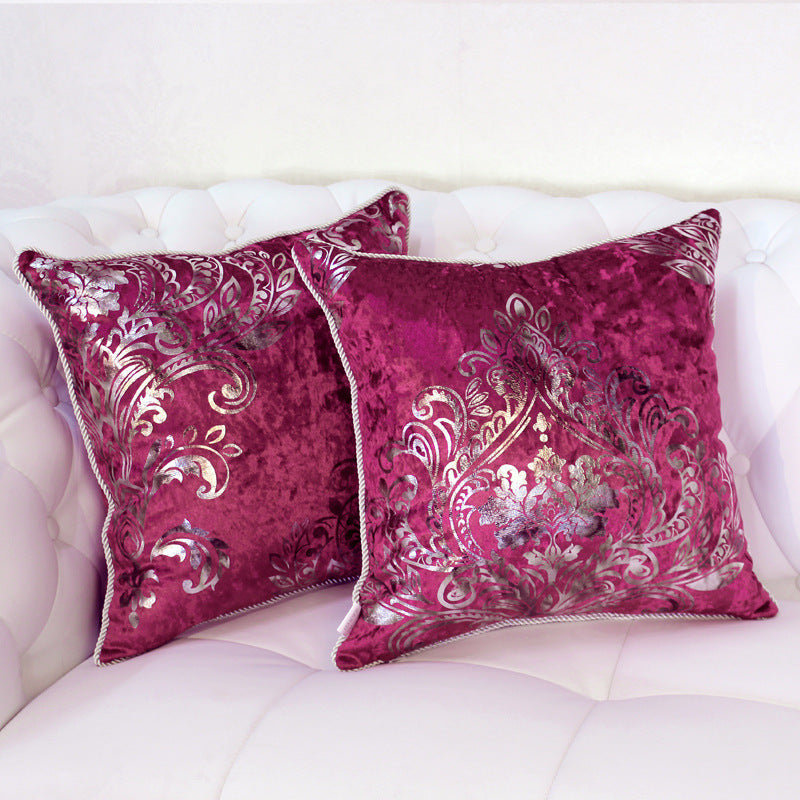 Celestine – Luxe Fluwelen Kussenhoes in Zilver