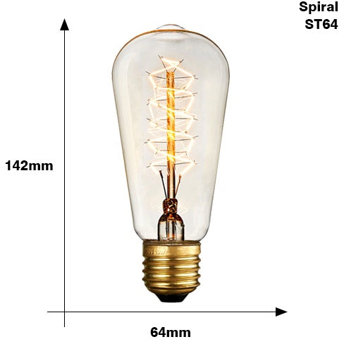 Lysandra – Retro Edison G95 G125 Glühlampe met Filament