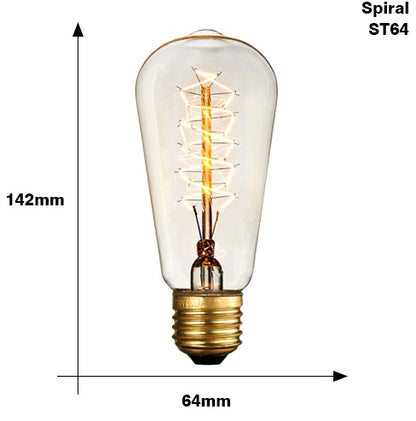 Lysandra – Retro Edison G95 G125 Glühlampe met Filament