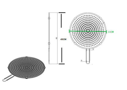 Cassian – Siliconen Spatscherm voor Koken