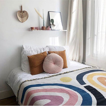 Orion – Geometrisch Regenboog Tapestry Woondecoratie