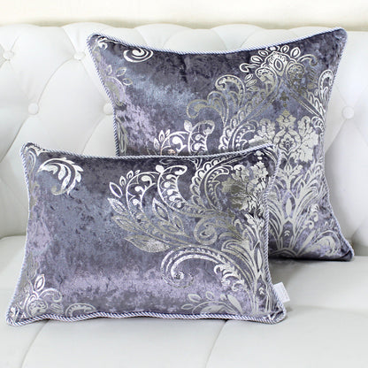 Celestine – Luxe Fluwelen Kussenhoes in Zilver