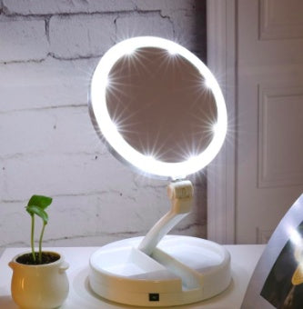 Ophelia – LED Verlichte Vouwspiegel voor Reis en Make-up