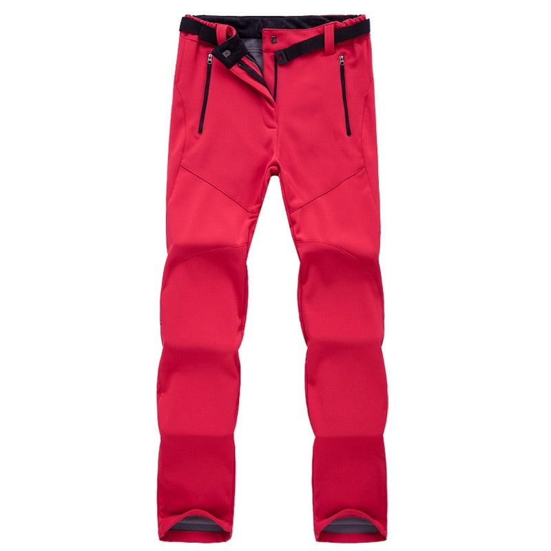 Women's Outdoor Hiking and Trekking Pants - Waterproof, Fleece Lined, Multi-Pocket, Athletic Fit