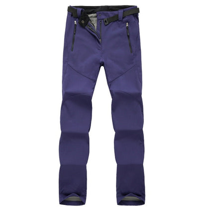 Women's Outdoor Hiking and Trekking Pants - Waterproof, Fleece Lined, Multi-Pocket, Athletic Fit