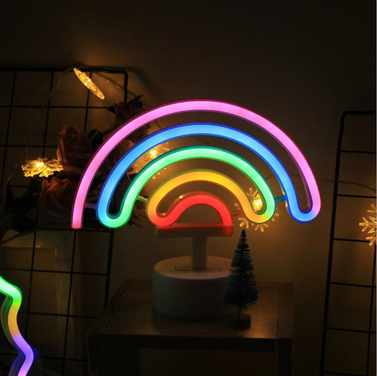 Lavinia – Creatieve LED-modelleerlamp in Regenboogstijl