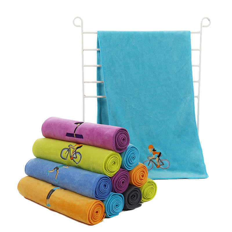 Coralie – Geborduurd Sporthanddoek
