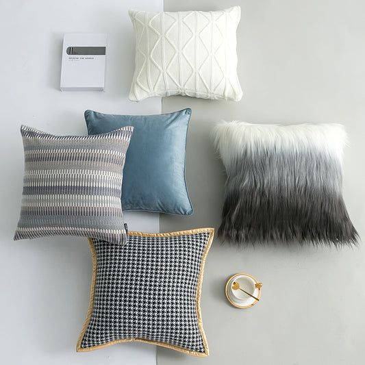 Indigo – Decoratieve Kussenhoes van Polyester