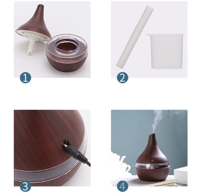 Isidore – Houten Grain Tip Luchtreiniger en Bevochtiger