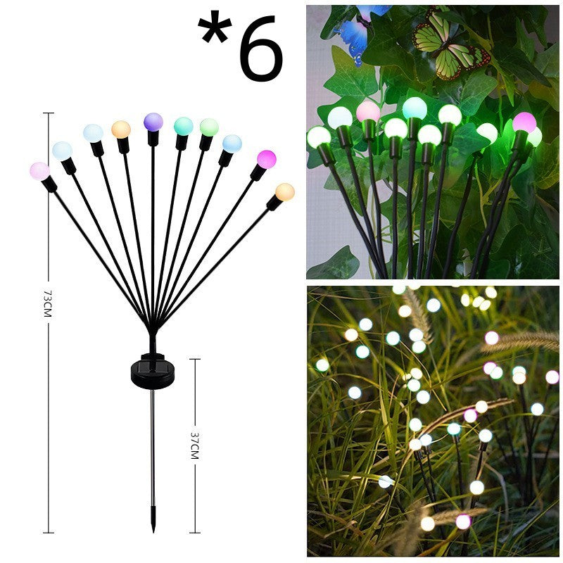 Zonne-Tuinverlichting Vuurvliegjes – 6 t/m 10 Lampjes | Warm Wit of Multikleur | Sfeerverlichting voor Buiten met Bewegende Effecten