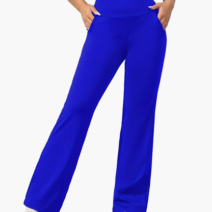 Women's Flared Yoga Lounge Pants with Pockets - Comfortable Everyday Wear