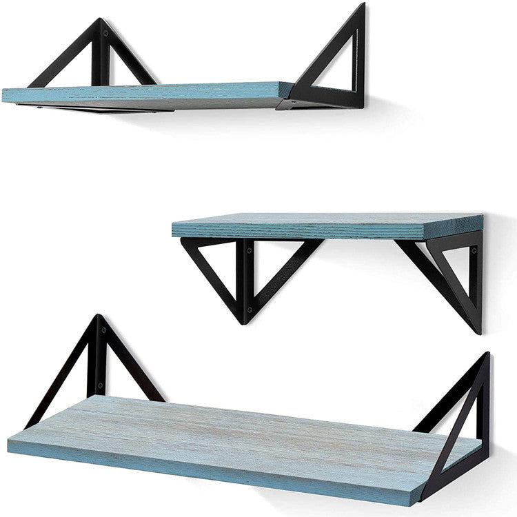 Lucian – Wandplank Beugel van Antiek Hout