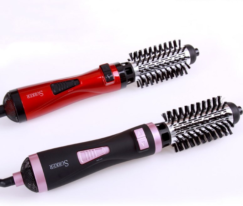 3-in-1 Heteluchtborstel Haarstyler – Roterende Föhnborstel met 3 Warmtestanden, Koude Lucht & Verwisselbare Opzetstukken