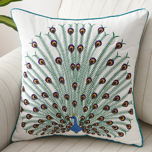 Sybille – Peacock Kussen voor de Slaapkamer