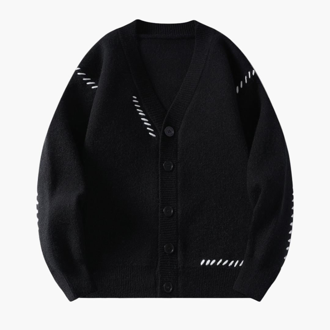 Men's Casual Button Up Knitted Cardigan Sweater - Relaxed Fit Classic Style