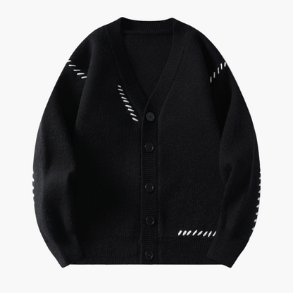 Men's Casual Button Up Knitted Cardigan Sweater - Relaxed Fit Classic Style