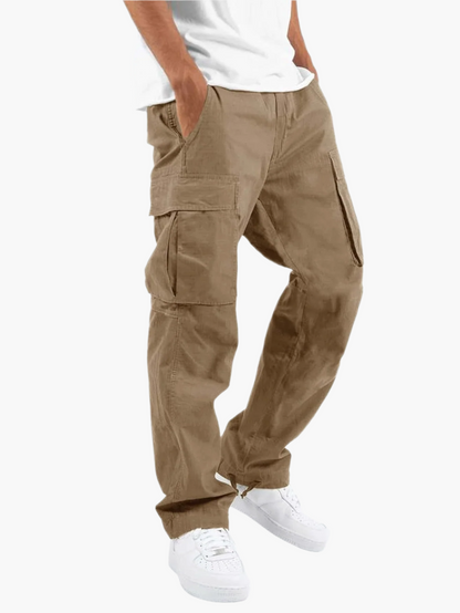 Men's Relaxed Fit Multi-Pocket Cargo Pants – Urban Streetwear Utility Style