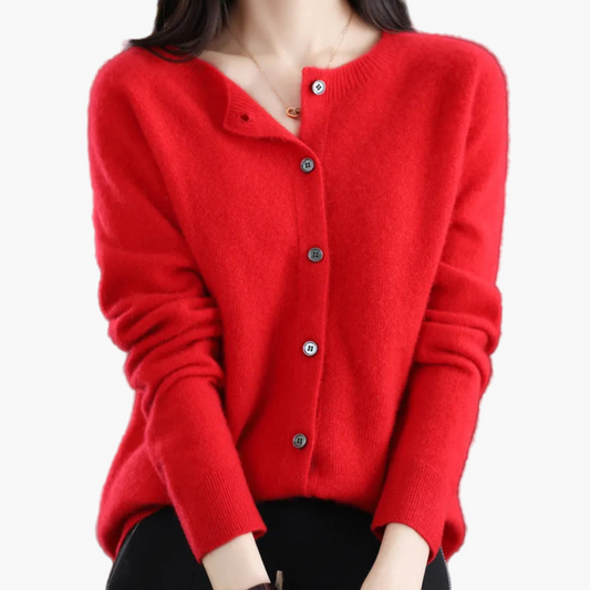 Women's Classic Button-Down Cardigan Sweater Versatile Everyday Style