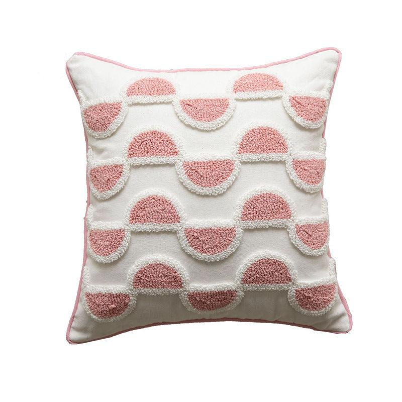 Cypress – Moderne Polka Dot Tassel Kussenhoes