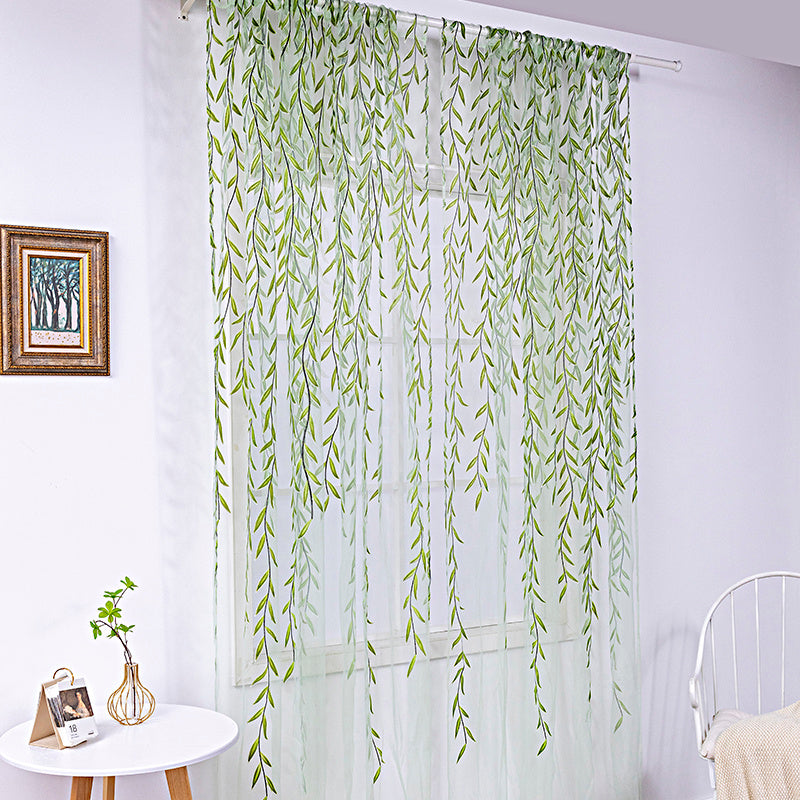 Iris – Inverted Willow Wicker Offset Printing Gordijnen voor de Woonkamer