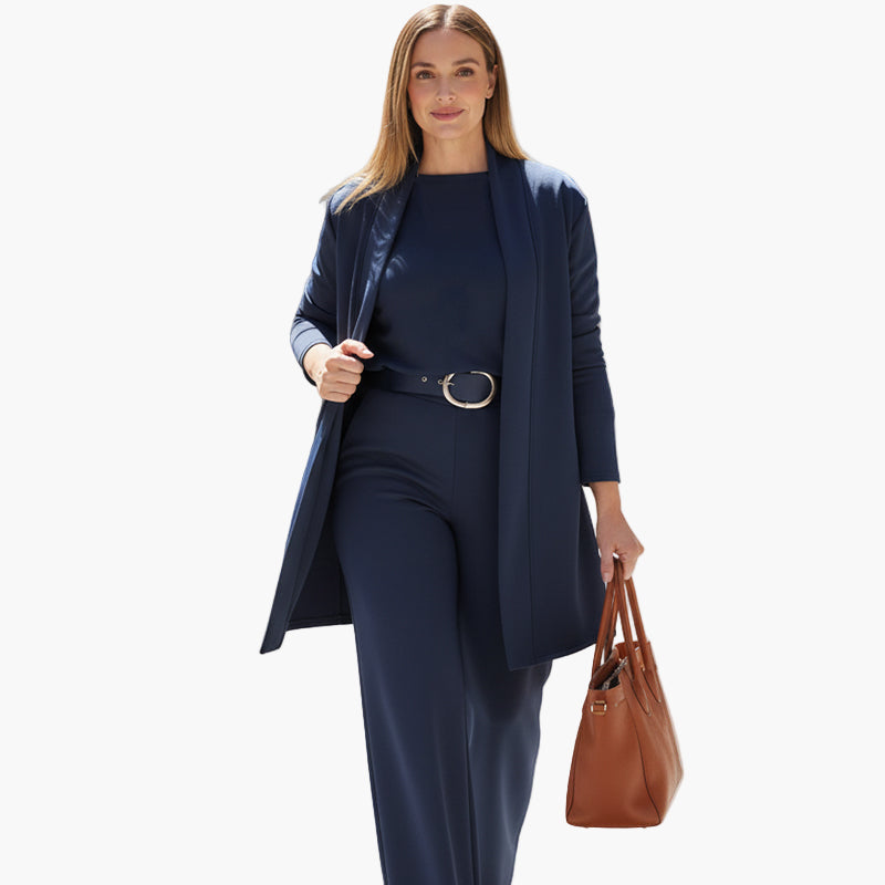Women's Elegant Three-Piece Suit Set – Classic Style for Business and Everyday Wear