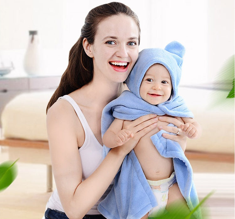 Mirabelle – Hooded Badhanddoek voor Baby's van Katoen