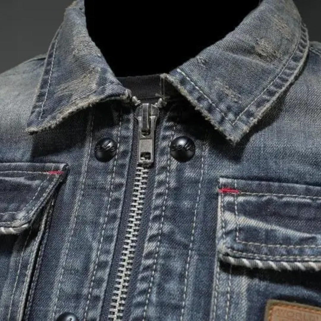 Men's Classic Denim Jacket Modern Fit Everyday Style