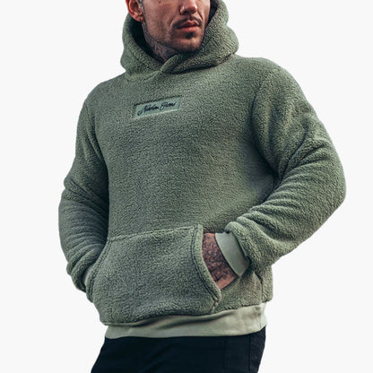 Men's Cozy Fleece Hoodie – Relaxed Fit Casual Pullover for Everyday Comfort
