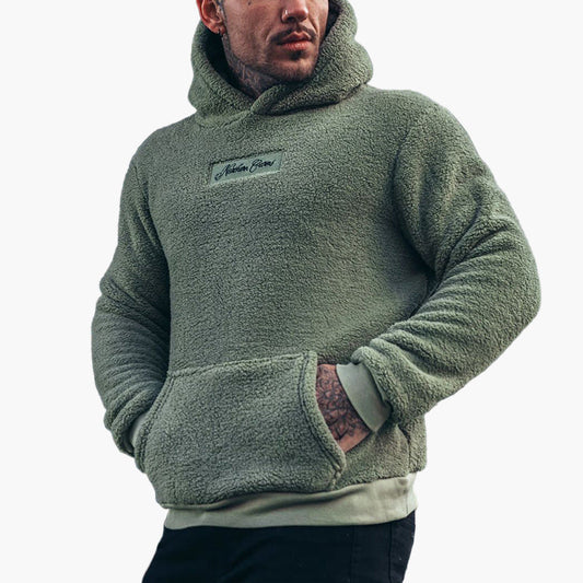Men's Cozy Fleece Hoodie – Relaxed Fit Casual Pullover for Everyday Comfort