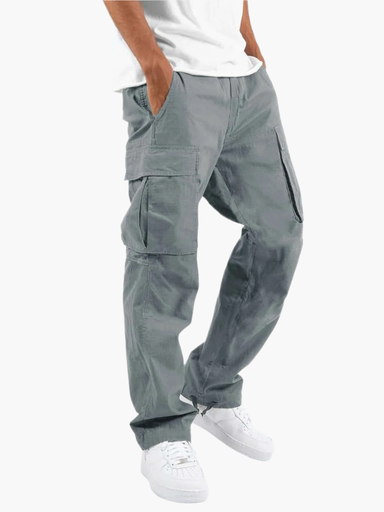 Men's Relaxed Fit Multi-Pocket Cargo Pants – Urban Streetwear Utility Style