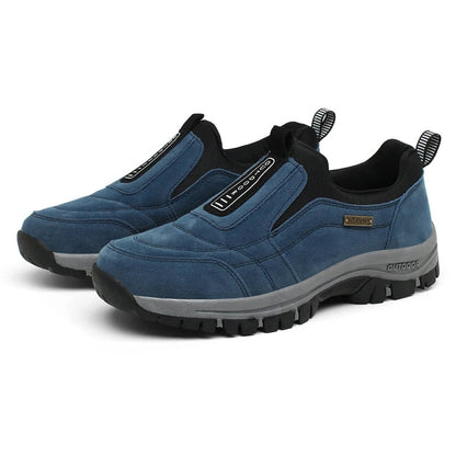 Men's Orthopedic Slip-On Outdoor Walking Shoes - Supportive Hiking Style