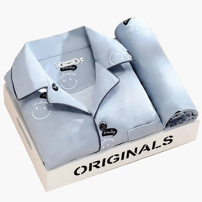 Men's Classic Print Pajama Set for All-Season Comfort and Relaxed Style