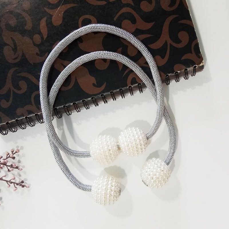 Isolde – Magnetische Gordijnbinder met Parels