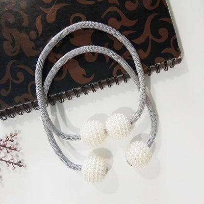 Isolde – Magnetische Gordijnbinder met Parels