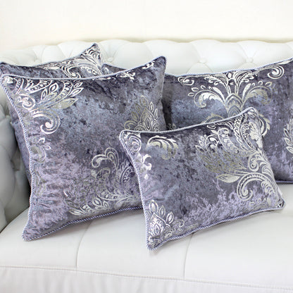 Celestine – Luxe Fluwelen Kussenhoes in Zilver