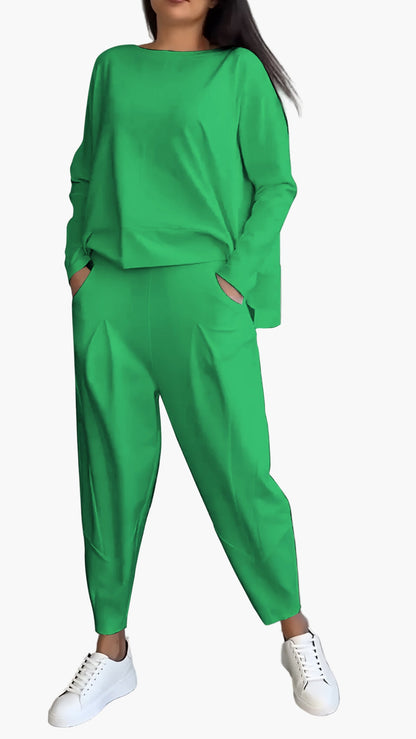 Women's Relaxed Fit Two-Piece Lounge and Casual Set – Cozy Everyday Wear
