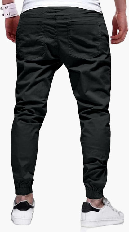 Men's Modern Slim Fit Stretch Cargo Jogger Pants for Casual and Outdoor Wear