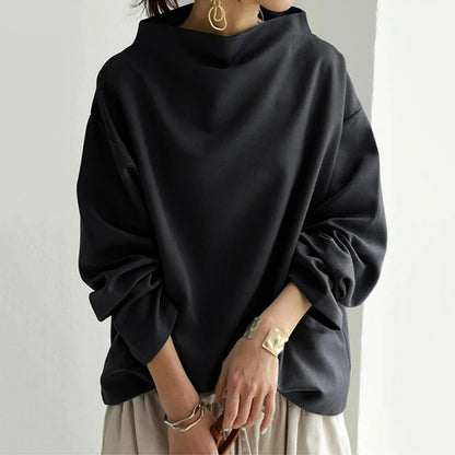 Women's Oversized Casual Long Sleeve Pullover Sweater, Modern Loose Fit, Everyday Style
