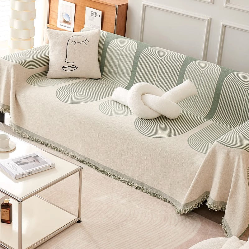 Anneliese – All-in-One Universele Bankhoes van Chenille