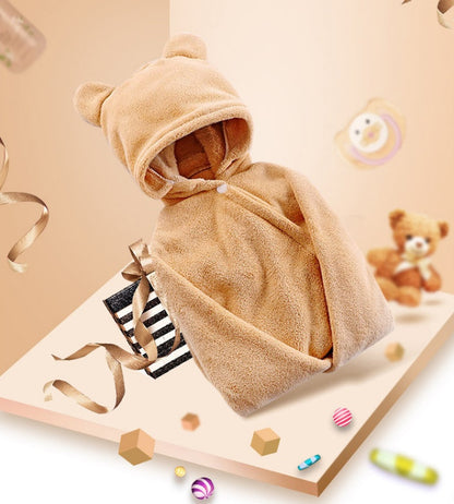 Mirabelle – Hooded Badhanddoek voor Baby's van Katoen
