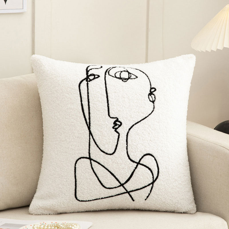 Persephone – Luxe Woonkamer Sofa Kussenhoes met Borduurwerk