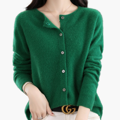 Women's Classic Button-Down Cardigan Sweater Versatile Everyday Style