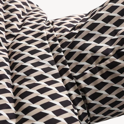 Women's Puffer Jacket – Belted Hooded Water-Resistant Winter Outerwear