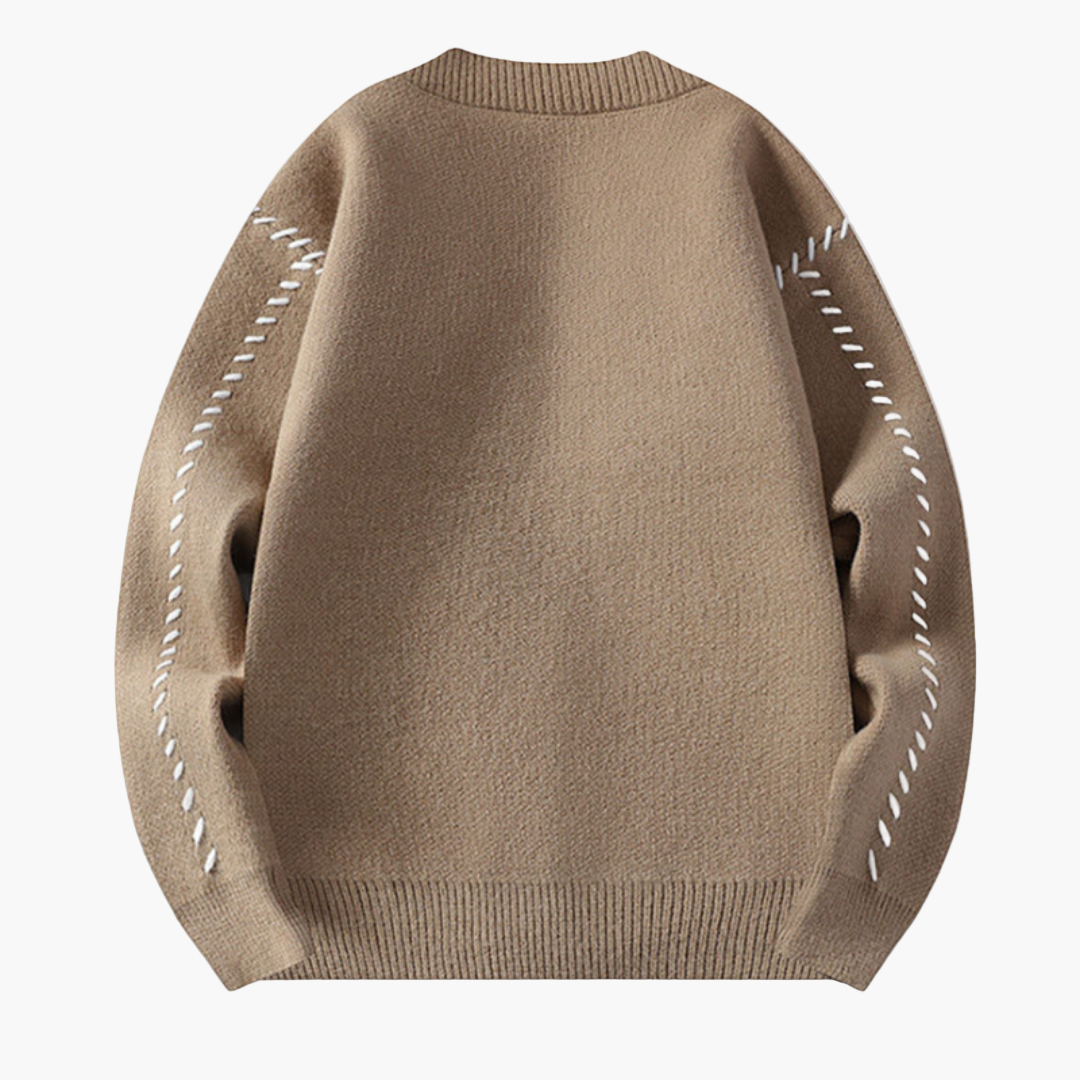 Men's Casual Button Up Knitted Cardigan Sweater - Relaxed Fit Classic Style