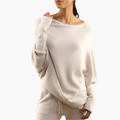 Women's Relaxed Fit Everyday Pullover Sweater – Versatile Loungewear Style