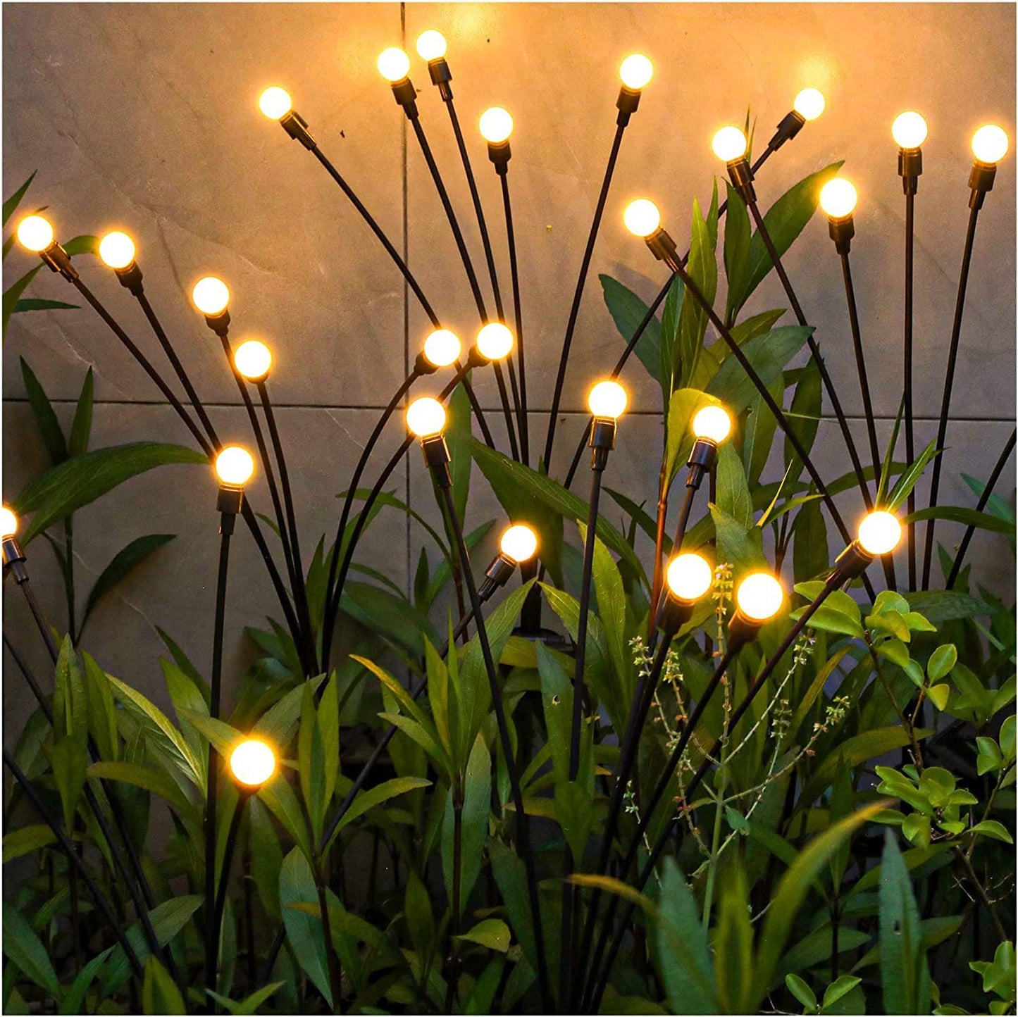 Zonne-Tuinverlichting Vuurvliegjes – 6 t/m 10 Lampjes | Warm Wit of Multikleur | Sfeerverlichting voor Buiten met Bewegende Effecten