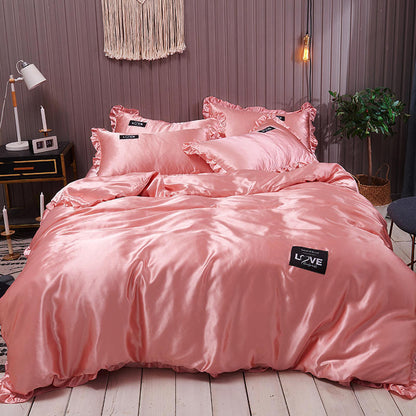 Zephyr – Luxe Washed Zijden Bedlinnen Set van Vier Stukken